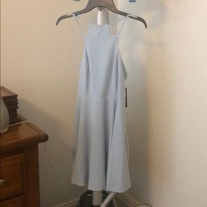 Baby blue mini dress